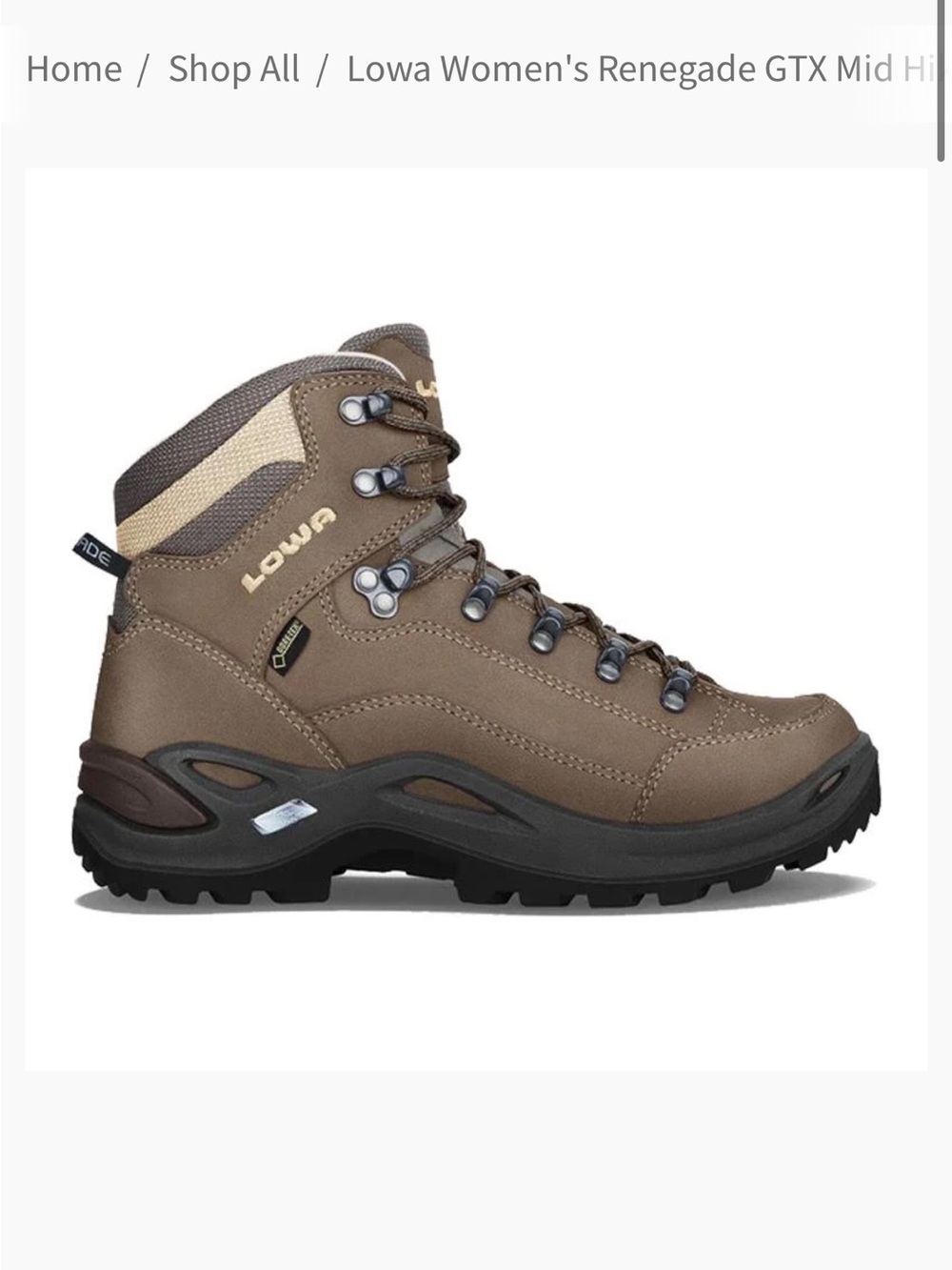 Lowa Brown and Beige Men's GTX Hiking Boots